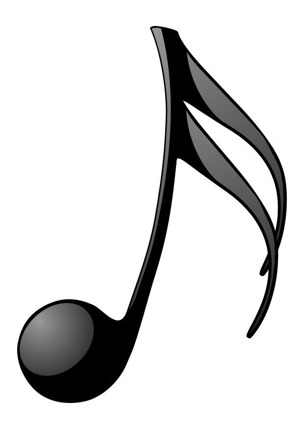 Fargeleggingsbilde musikalsk note