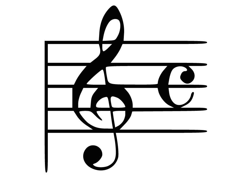 musikalske noter Fargeleggingsbilde musikalske noter