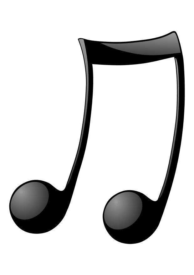 Fargeleggingsbilde musikknoter