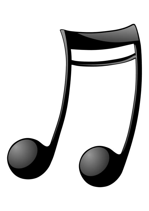 musikknoter Fargeleggingsbilde musikknoter