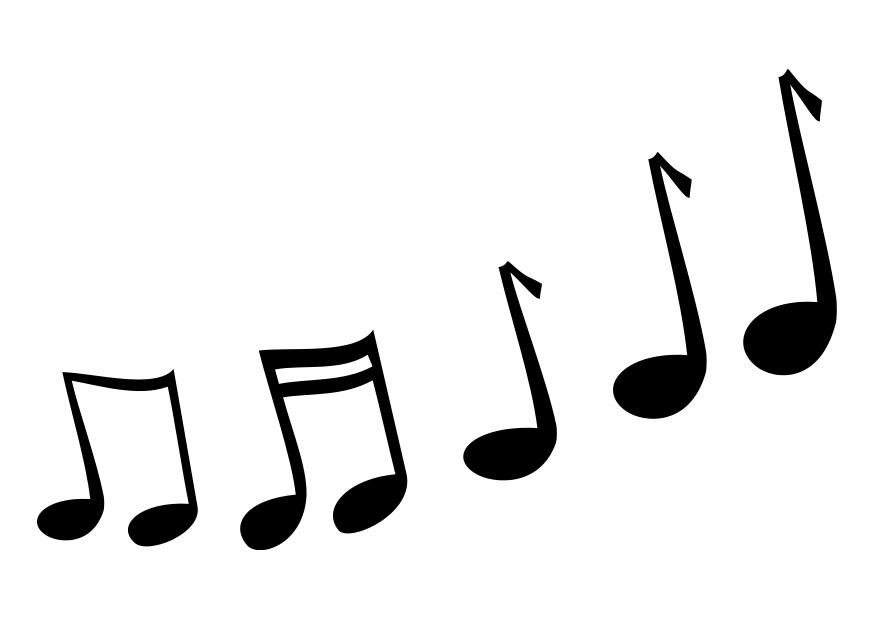 musikknoter Fargeleggingsbilde musikknoter