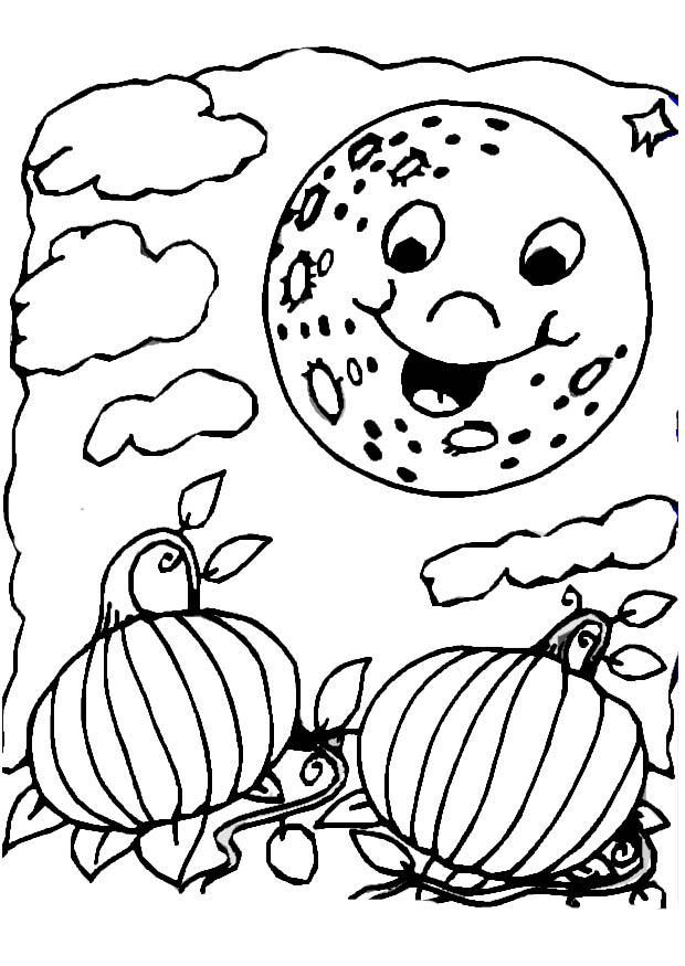 natt - halloween Fargeleggingsbilde natt - halloween