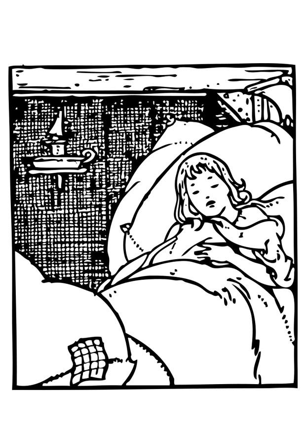 natt - sove Fargeleggingsbilde natt - sove