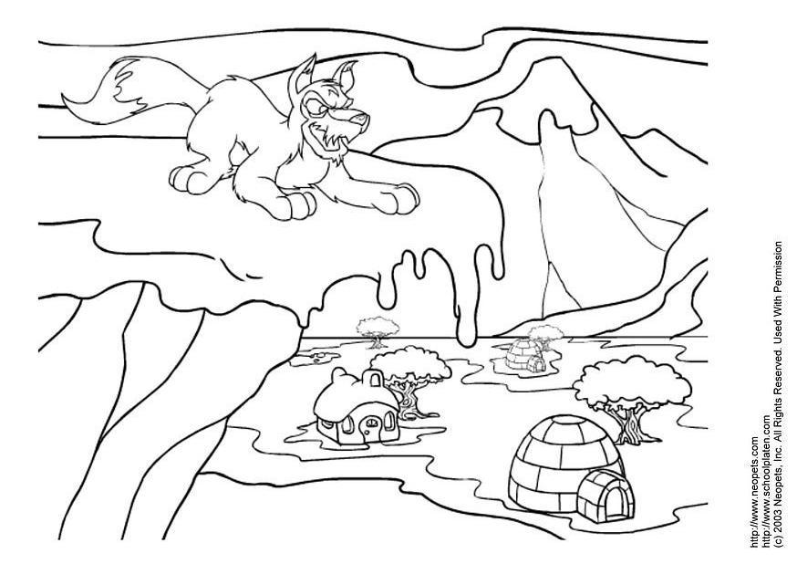 neopets vinter Fargeleggingsbilde neopets vinter