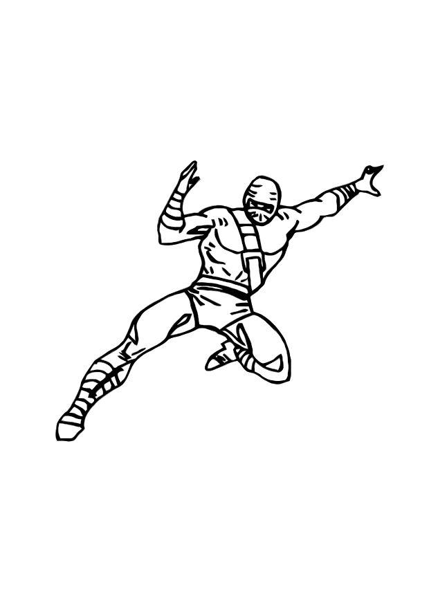 ninja Fargeleggingsbilde ninja