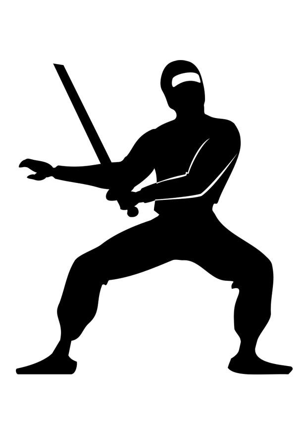 Fargeleggingsbilde ninja