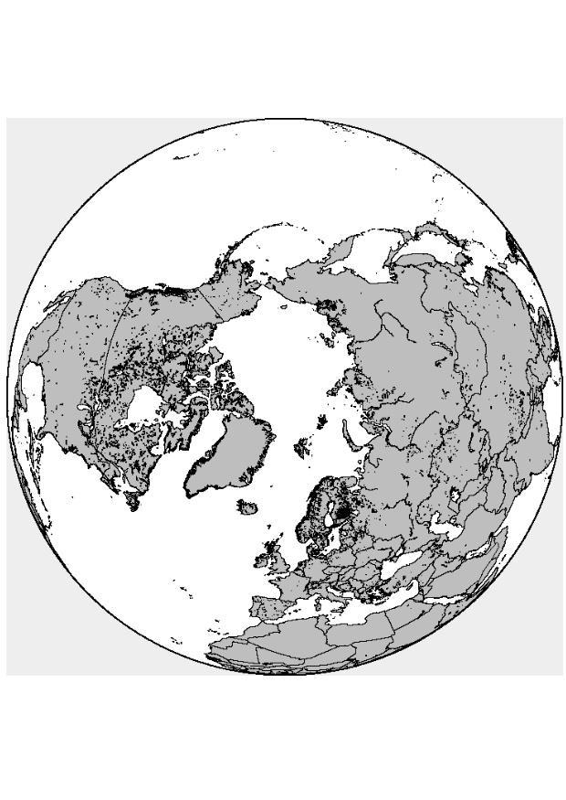 Fargeleggingsbilde nordpolen