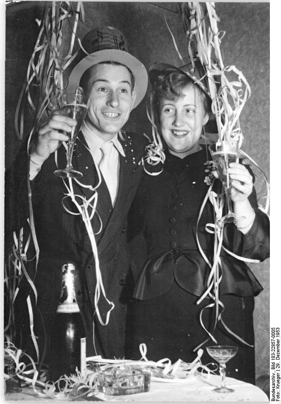 nyttA¥rsaften 1953 Foto nyttA¥rsaften 1953