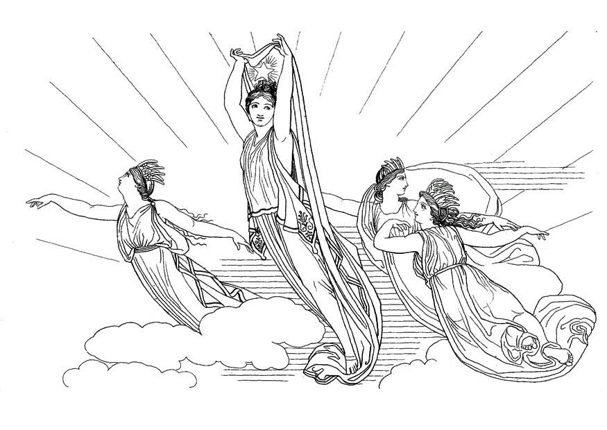 Fargeleggingsbilde odysseus - circe