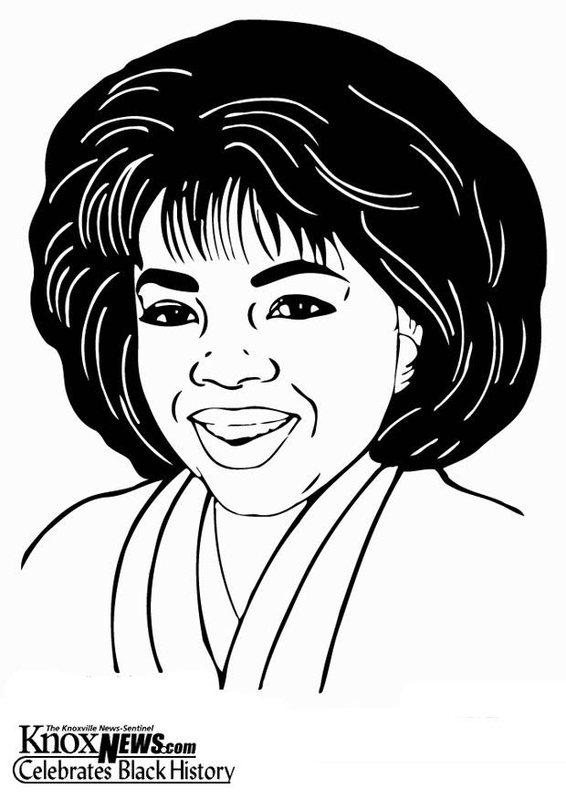 Fargeleggingsbilde oprah winfrey
