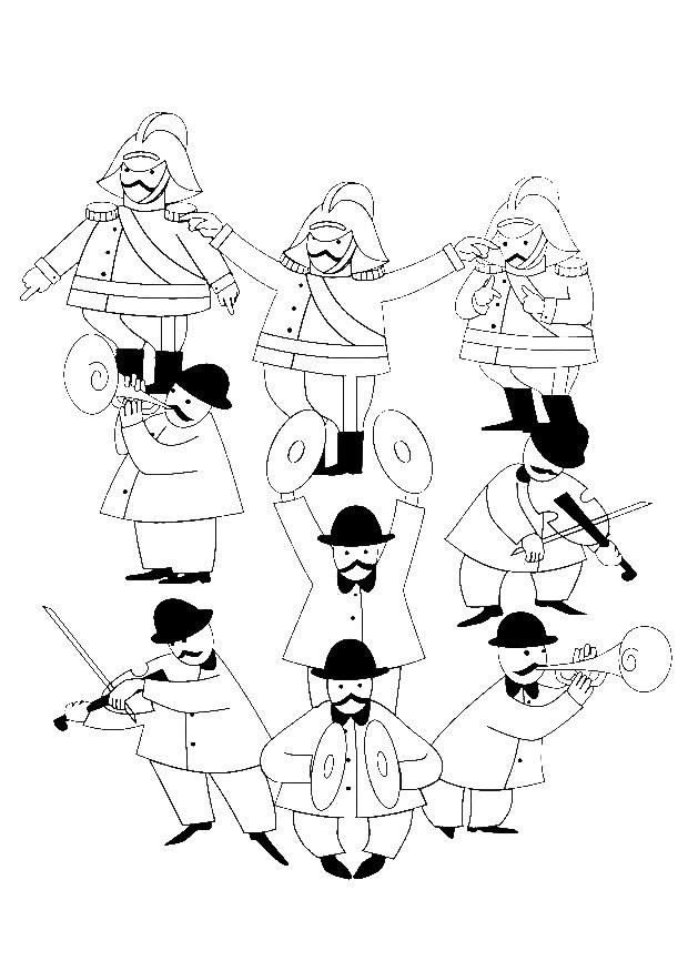 orkester Fargeleggingsbilde orkester