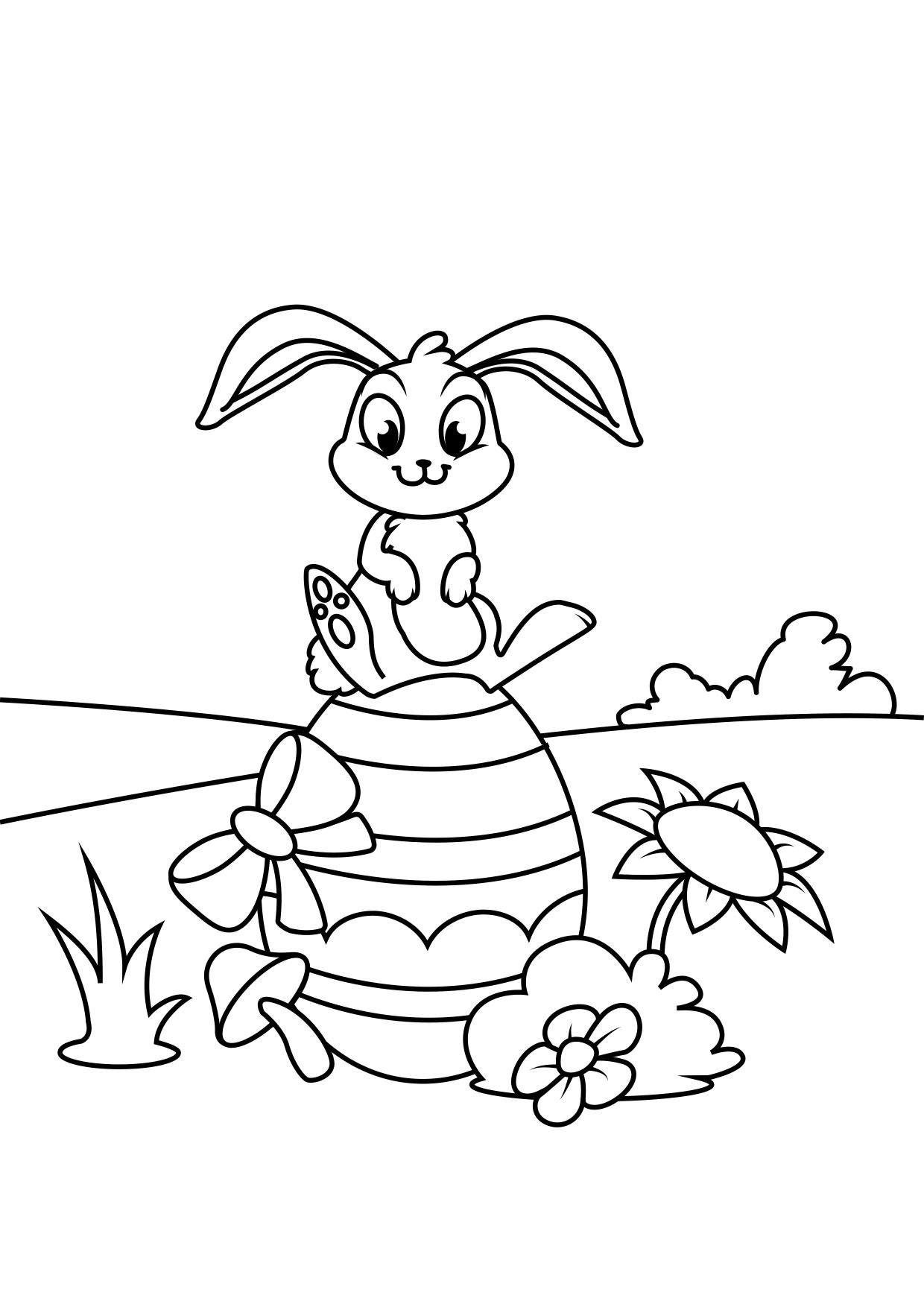 pA¥skeharen pA¥ pA¥skeegg Fargeleggingsbilde pA¥skeharen pA¥ pA¥skeegg