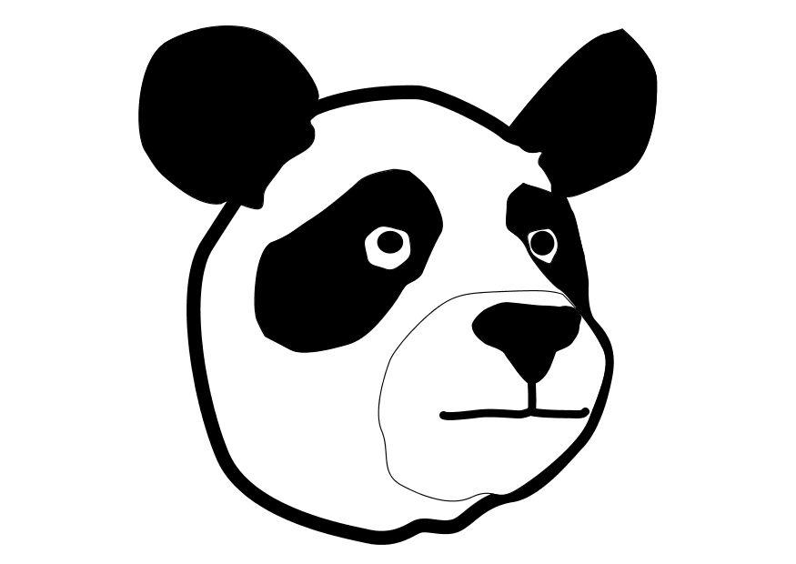 Fargeleggingsbilde panda