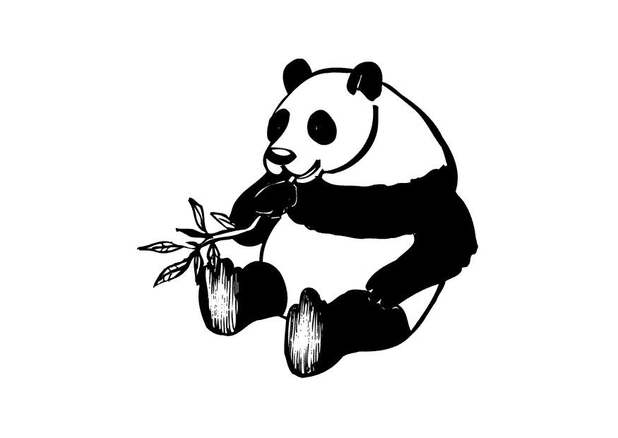panda Fargeleggingsbilde panda