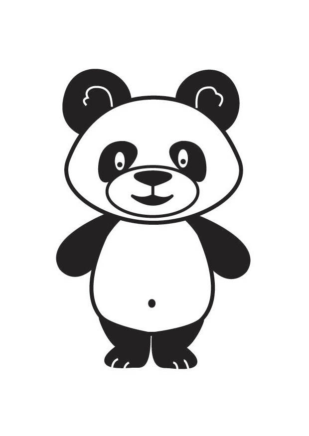 Fargeleggingsbilde panda