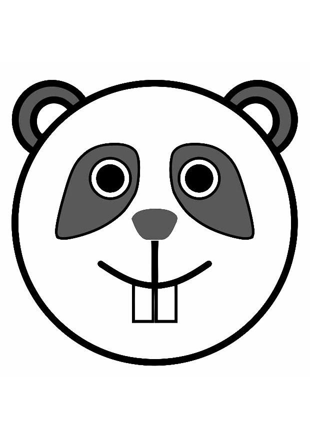 Fargeleggingsbilde panda