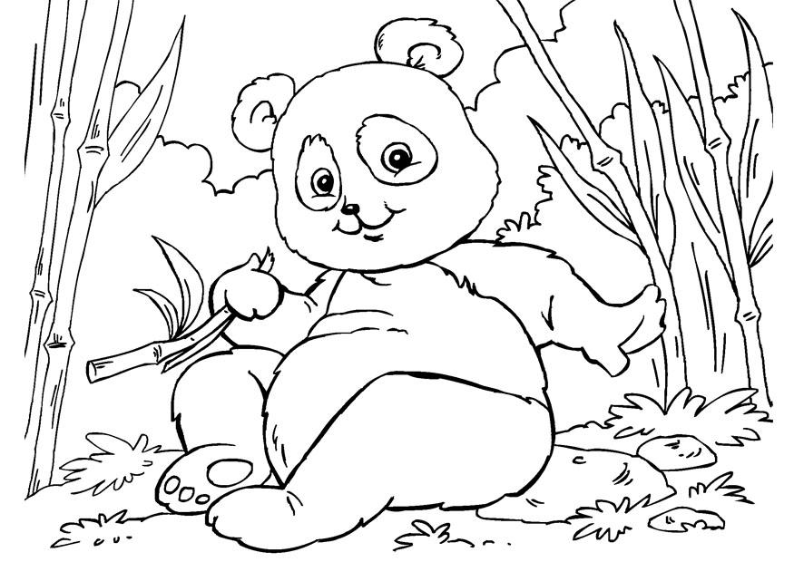 Fargeleggingsbilde panda