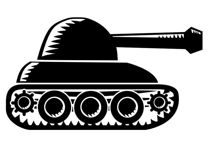 pansertank Fargeleggingsbilde pansertank