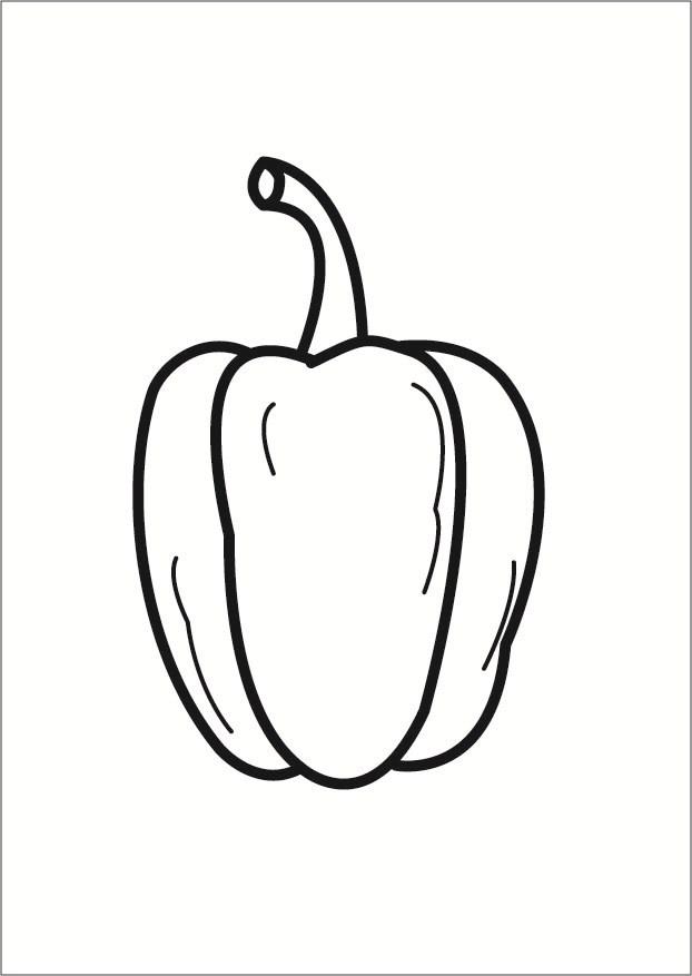 paprika Fargeleggingsbilde paprika