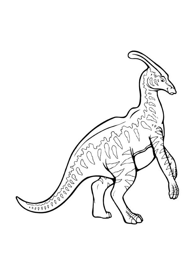 Fargeleggingsbilde parasaurolophus