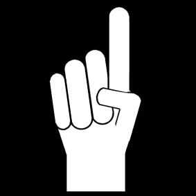 Fargeleggingsbilde pekefinger