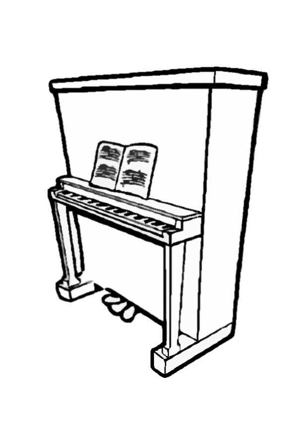 piano Fargeleggingsbilde piano