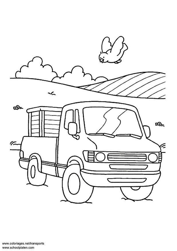 pick-up bil Fargeleggingsbilde pick-up bil