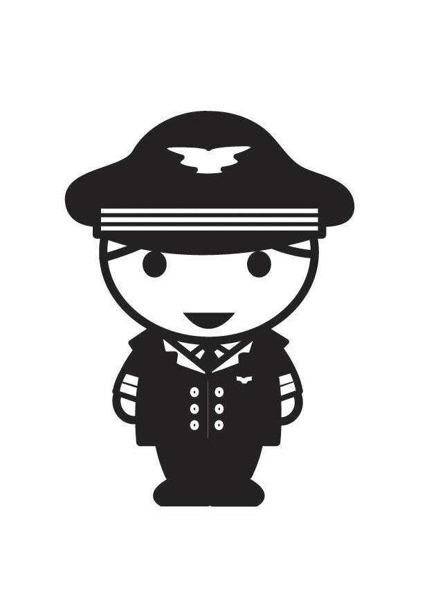 pilot Fargeleggingsbilde pilot