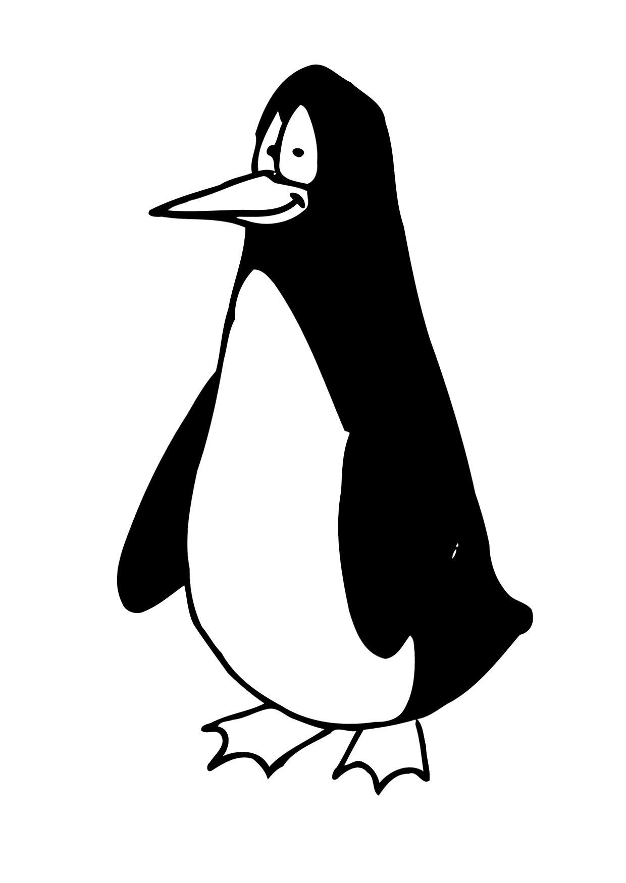 Fargeleggingsbilde pingvin