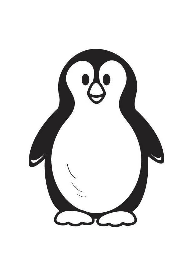 Fargeleggingsbilde pingvin