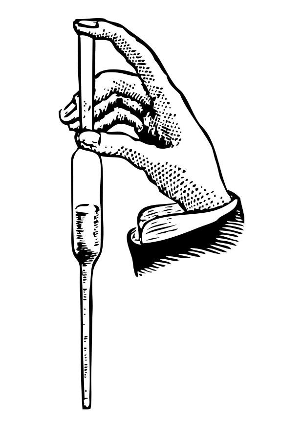 pipette Fargeleggingsbilde pipette