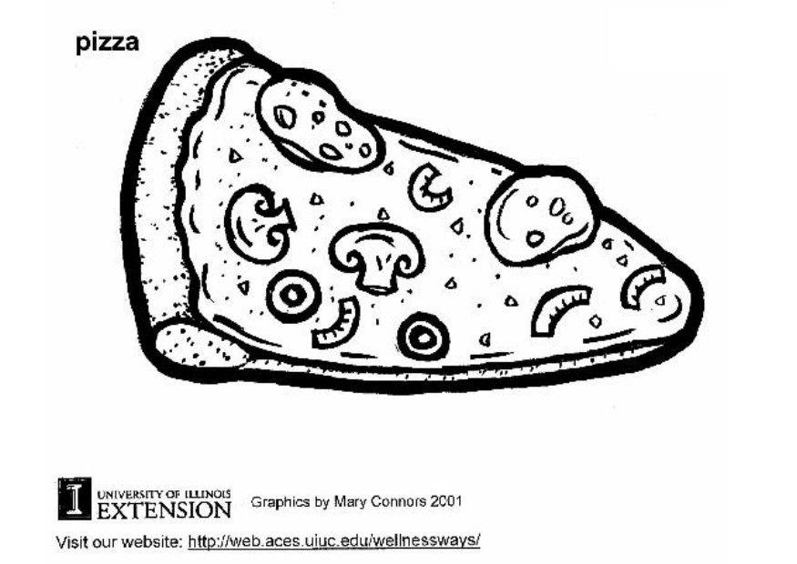 pizza Fargeleggingsbilde pizza