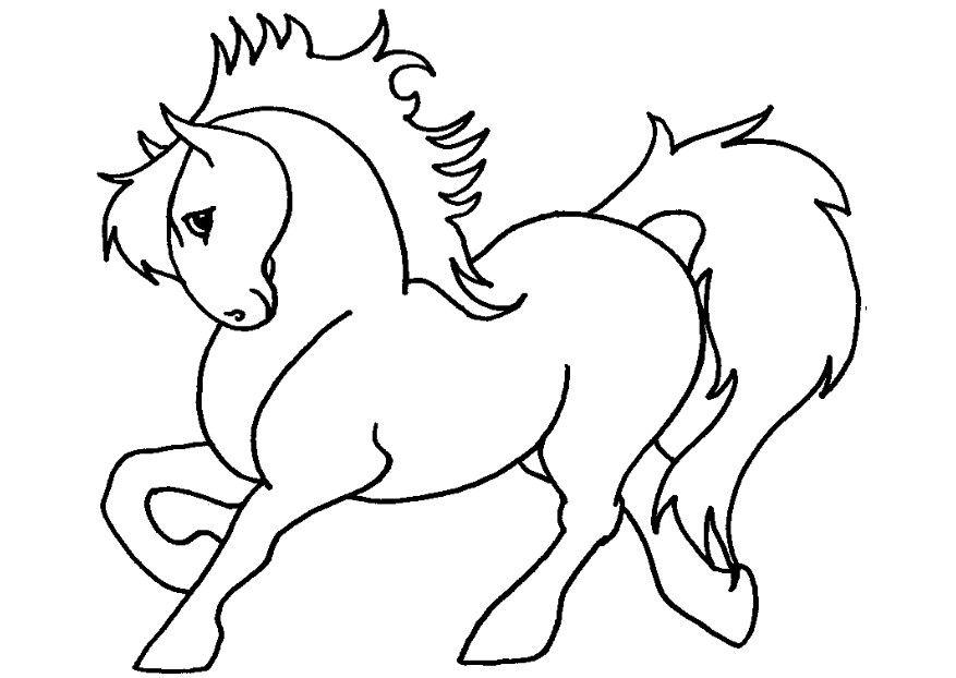ponny Fargeleggingsbilde ponny