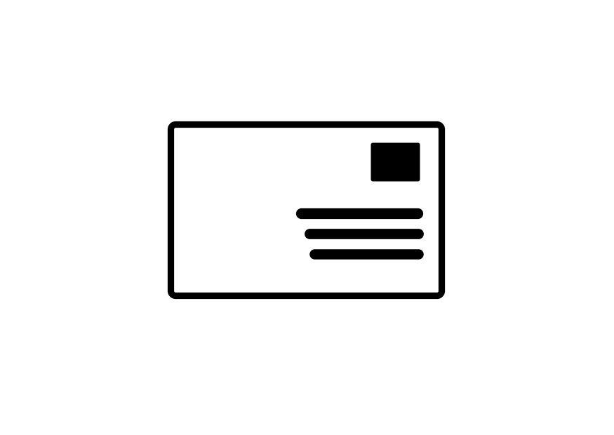 postkort Fargeleggingsbilde postkort