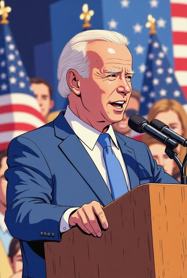 president biden holder en tale bilde president biden holder en tale