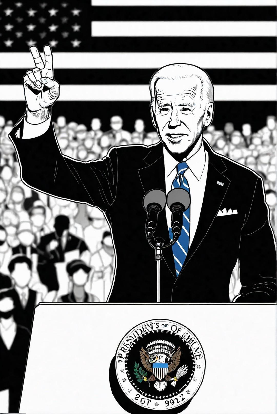 president biden pA¥ et mA¸te Fargeleggingsbilde president biden pA¥ et mA¸te