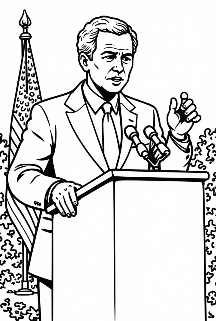 president george w. bush Fargeleggingsbilde president george w. bush