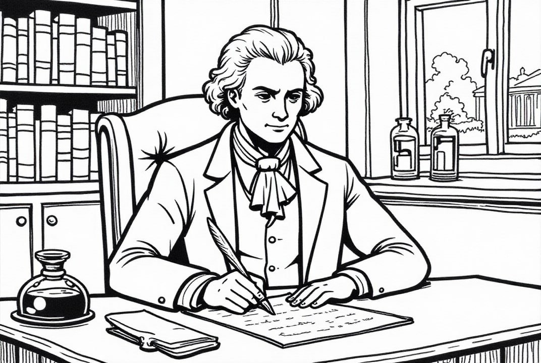 president thomas jefferson Fargeleggingsbilde president thomas jefferson
