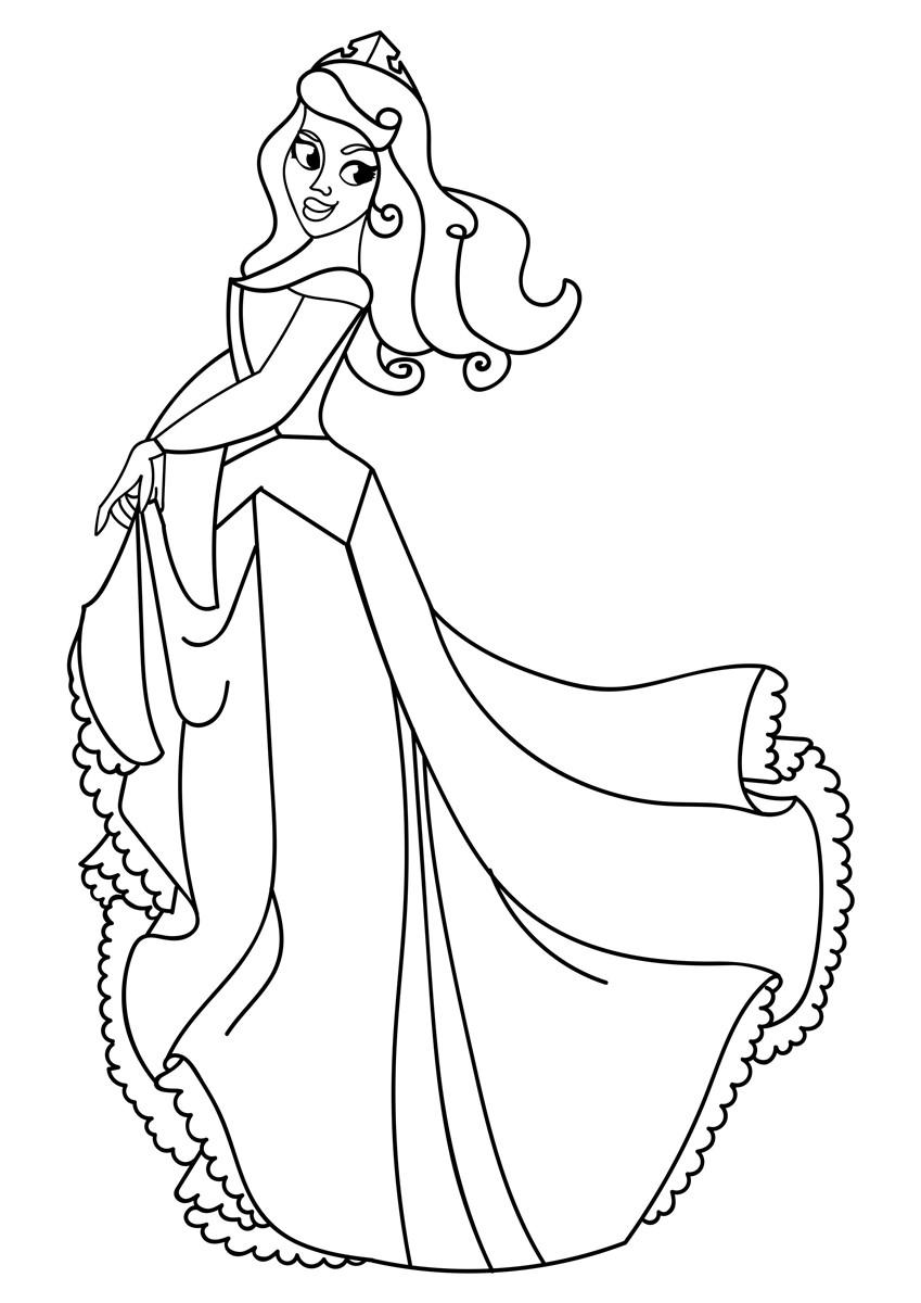 prinsesse Fargeleggingsbilde prinsesse