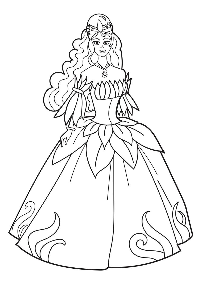 prinsesse pA¥ fest Fargeleggingsbilde prinsesse pA¥ fest
