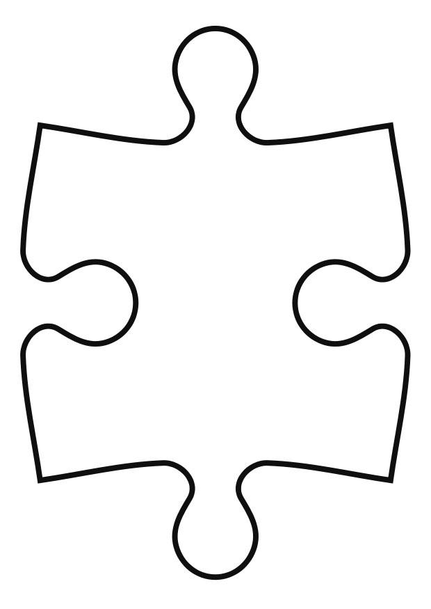 puslespillbit Fargeleggingsbilde puslespillbit