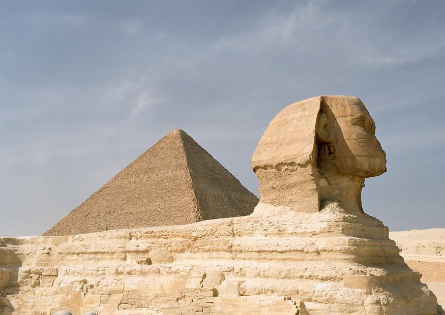 Foto pyramidene i giza