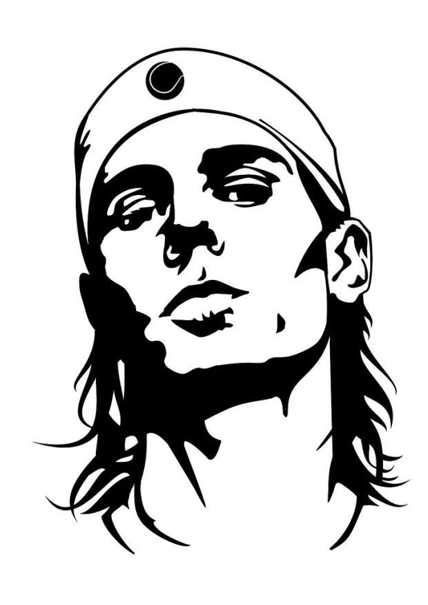 Fargeleggingsbilde rafael nadal