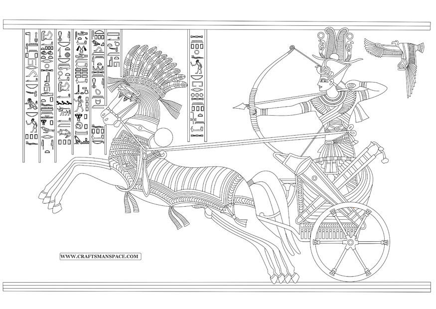 Fargeleggingsbilde ramesses ii - battle of kadesh