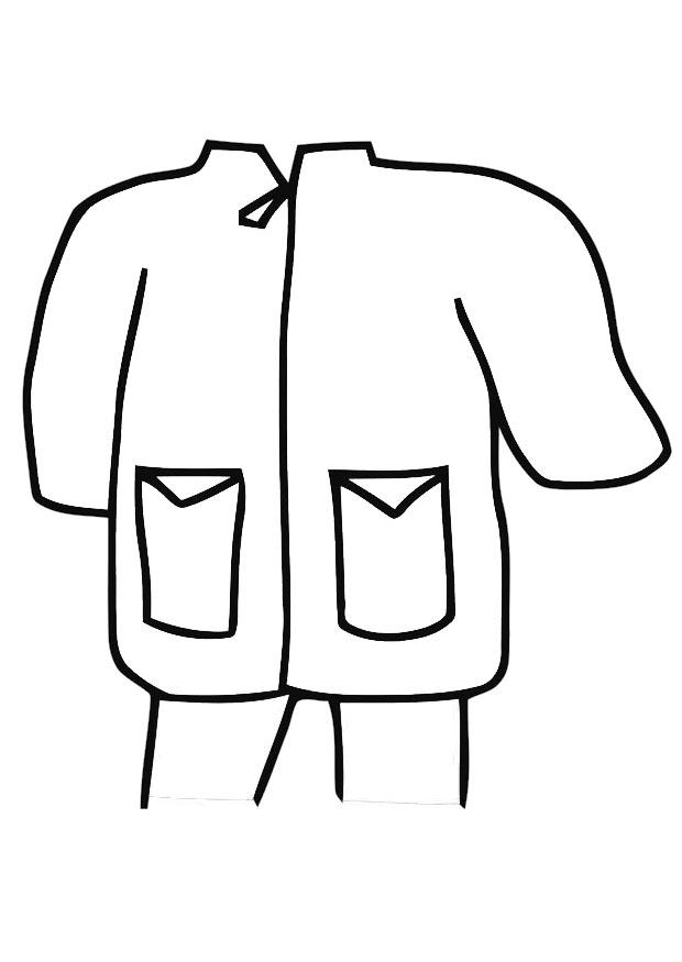 Fargeleggingsbilde regnjakke - parka