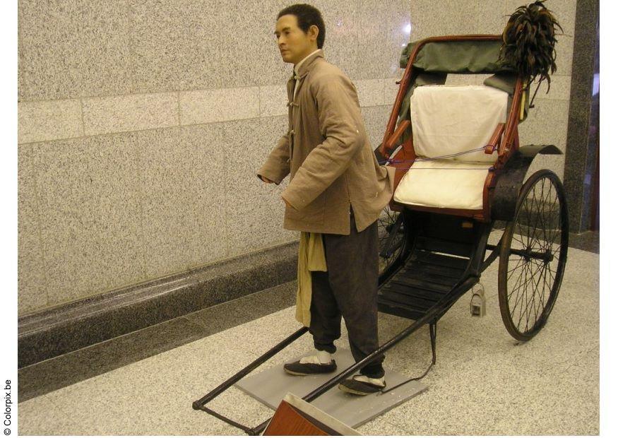 Foto rekonstruksjon av riksha