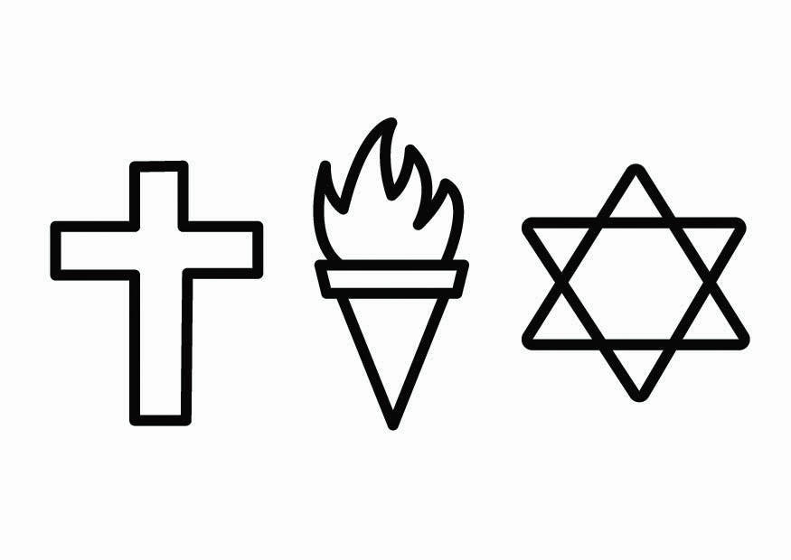 religion - etikk Fargeleggingsbilde religion - etikk