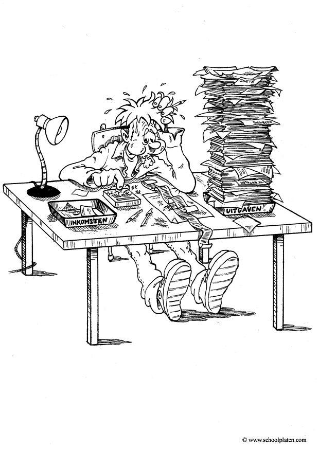 Fargeleggingsbilde revisor