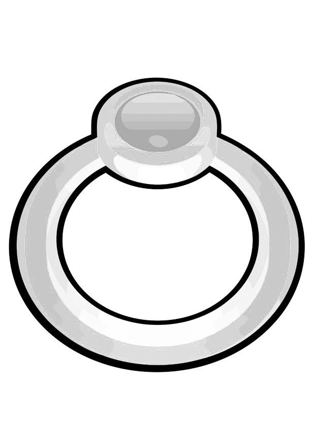 Fargeleggingsbilde ring