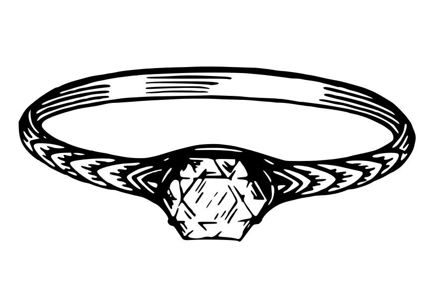 Fargeleggingsbilde ring